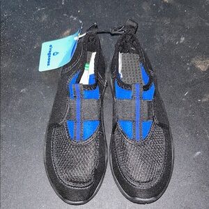 Black and Blue Kids Shoes
